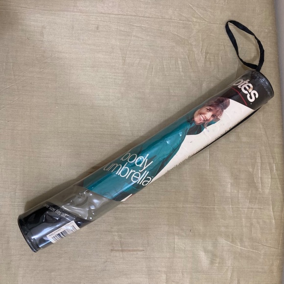 Totes "Body Umbrella" Rain Jacket, Olive/Tan, OSFM - Picture 14 of 14